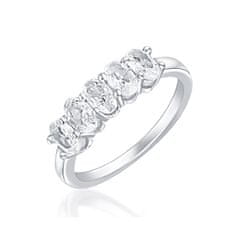 JVD Elegantní stříbrný prsten se zirkony SVLR0705XH2BI (Obvod 52 mm)