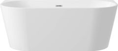 Deante Silia volně stojící akrylátová vana ke zdi bílá - 160 cm (KDS_016W)