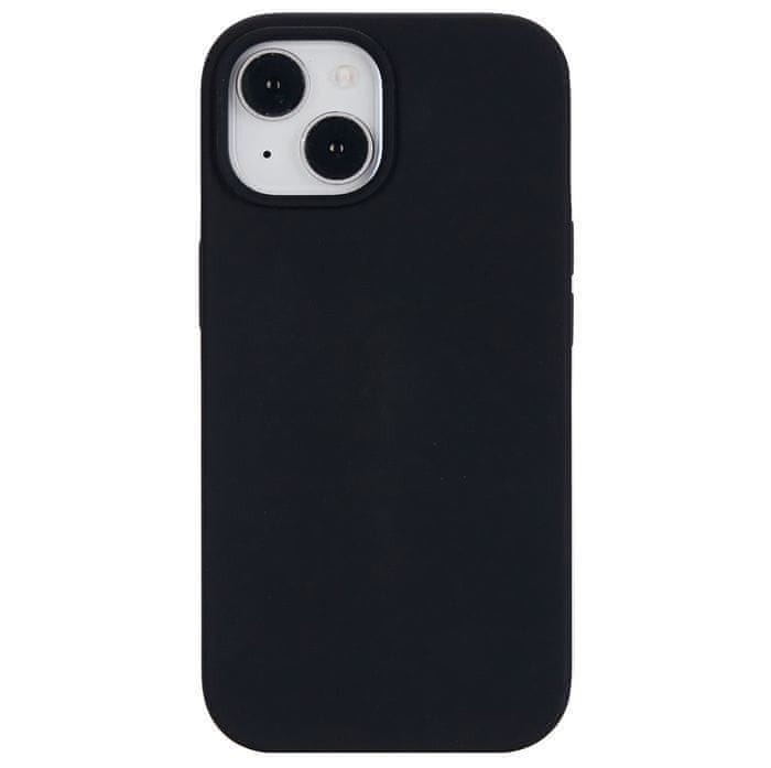Levně eSTUFF Magnetic silicone case, pro iPhone 15 Plus, 100 % recyklovaný TPU ES67150026, černý
