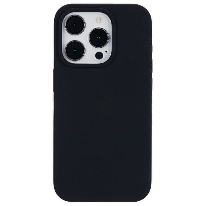 Levně eSTUFF Magnetic silicone case, pro iPhone 15 Pro, 100 % recyklovaný TPU ES67150027, černý