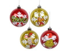 sarcia.eu The Grinch Sada vánočních ozdob, plastových ozdob na vánoční stromeček, 4 kusy 