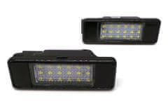 motoLEDy Peugeot LED osvětlení SPZ 2x650lm, sada 2ks