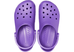 Crocs Classic Clogs pro děti, 23-24 EU, C7, Pantofle, Dřeváky, Neon Purple, Fialová, 204536-518