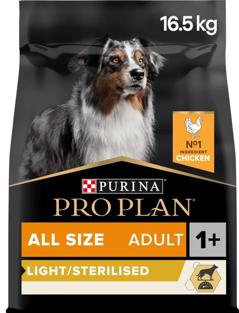 Levně Purina Pro Plan Dog All Size Light Rich in Chicken 14 kg + 2,5kg
