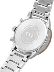 Emporio Armani Pánské analogové hodinky Mario stříbrná Univerzální