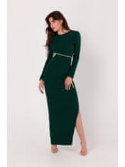 makover Dámské maxi šaty Hodgson K180 tmavě zelená S