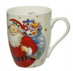 Kaemingk Vánoční porcelánový hrnek se Santa Clausem 10 x 8,3 cm 1ks