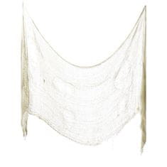 Smiffys Textilie strašidelná krémová 75 x 300 cm