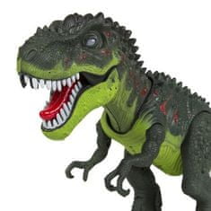 KIK Elektronický dinosaurus T-REX chodí řvát zeleně
