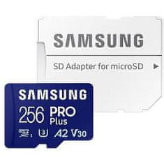 Samsung MicroSDXC 256GB PRO Plus+ SD adp