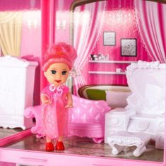 MG Fashion Villa domeček pro panenky, růžový