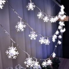 MG Snowflakes vánoční světélka 100 LED 10m, studená bílá