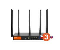 Tenda W30E - Wireless Enterprise Hotspot Router AX3000, VPN, 1xGWAN, 2xGWAN/LAN, 1xGLAN