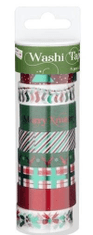 Grafix Dekorační lepicí páska - Washi pásky vánoční 8ks x 3m