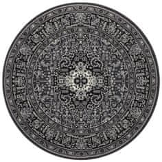 NOURISTAN Kruhový koberec Mirkan 104436 Dark-grey 160x160 (průměr) kruh