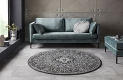 NOURISTAN Kruhový koberec Mirkan 104436 Dark-grey 160x160 (průměr) kruh