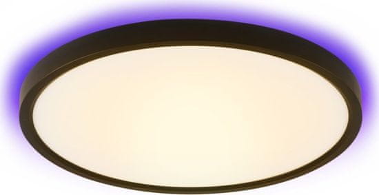 Immax NEO LITE TUDO SMART stropní svítidlo s RGB podsvícením 40cm, 50W Wi-Fi černá, TUYA
