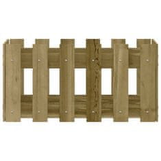 Vidaxl Zahradní truhlík plotový design 60x30x30 cm impregnované dřevo