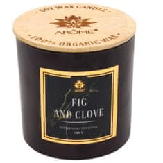 Arôme Svíčka s dřevěným knotem 400 g Fíky a hřebíček