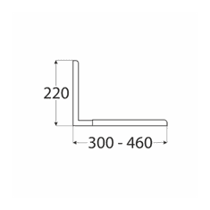 Velano WSR 300 konzoly s regulací pro mikrovlnné trouby 220*300-460*4,5 bílé