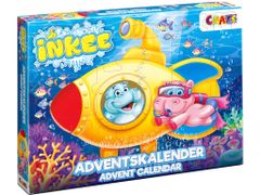 Craze Adventní kalendář koupelový Happy Hippo Inkee Bath Fun