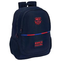 FotbalFans Školní batoh FC Barcelona, 2 komory, tmavě modrý, červený znak