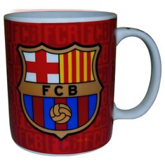 FotbalFans Hrnek FC Barcelona, keramický, červeno-modrý, 300 ml