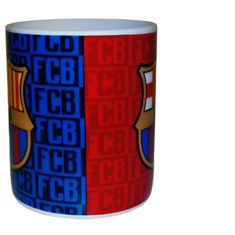 FotbalFans Hrnek FC Barcelona, keramický, červeno-modrý, 300 ml