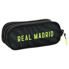 FotbalFans Penál Real Madrid FC, 3 komory, černý s reflexními prvky