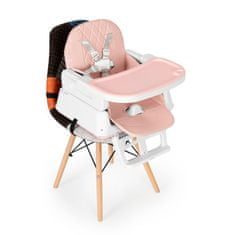 EcoToys 3v1 skládací dětská jídelní židlička