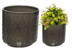 Kaemingk Dekorativní keramický obal na květinu 13 x 13 cm 1 ks