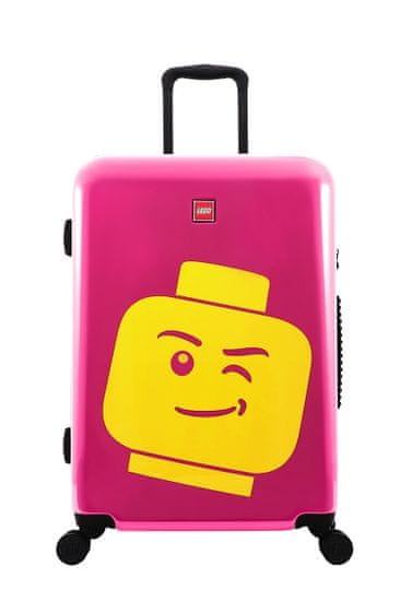 LEGO Luggage Kufr ColourBox Minifigure Head 24" - Berry