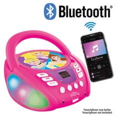 Lexibook Svítící Bluetooth CD přehrávač Disney Princezny