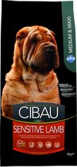 Farmina MO SP CIBAU dog adult medium &amp; maxi, sensitive lamb 12 kg granule pro psy