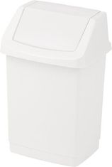 Curver Odpadkový koš "Click-it", bílá, s výklopným víkem, 50 l, 154792