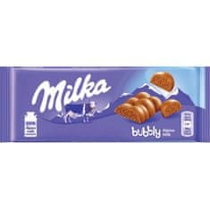 MILKA Bubbly mléčná čokoláda s porézní náplní z mléčné čokolády 90g