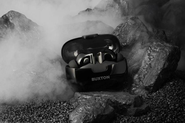  moderní bezdrátová sluchátka buxton btw 3800 bluetooth handsfree dotykové ovládání nabíjecí pouzdro odolná vodě 