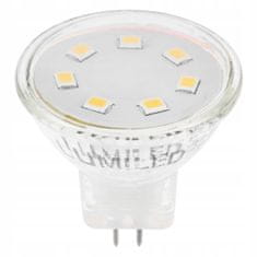 LUMILED 10x LED žárovka MR11 2,5W = 20W 220lm 3000K Teplá bílá 120° 230V