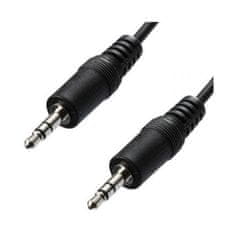 AQ AV kabel audio 3, 5 mm jack na 3, 5 mm jack, 3 m - černá (CA40030)