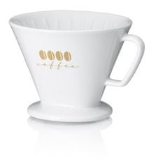 Kela Kávový filtr KL-12492 porcelánový Excelsa L bílá