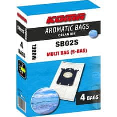 KOMA Sáčky do vysavače SB02S AROMATIC BAGS OCEAN AIR - Electrolux Multi Bag, 4ks