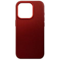 FIXED Kryt na mobil MagLeather s podporou MagSafe na Apple iPhone 15 - červený