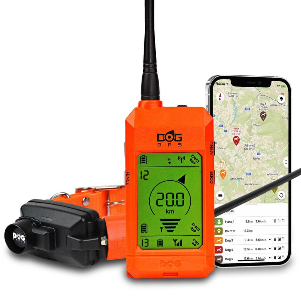 Levně Dogtrace DOG GPS X30B Vyhledávací zařízení se zvukovým lokátorem pro psy