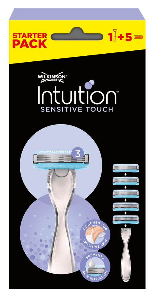 Levně Wilkinson Sword Intuition Sensitive Touch holící strojek + 5 náhr.hl.