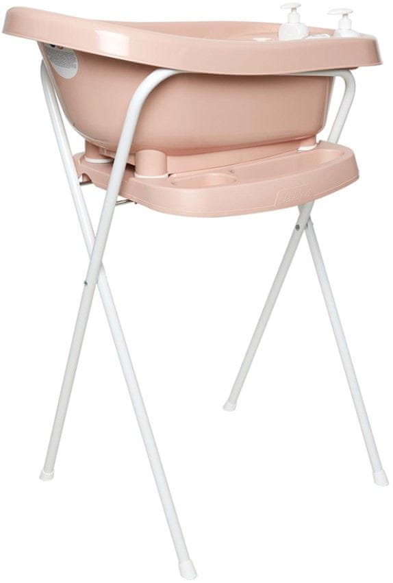 Levně Bebe-jou Kovový stojan Click na vaničku 98 cm Pale Pink