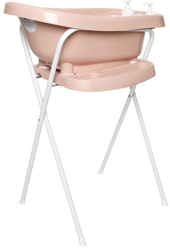 Levně Bebe-jou Kovový stojan Click na vaničku 103 cm Pale Pink
