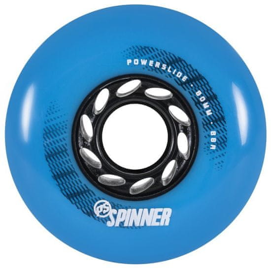 POWERSLIDE Kolečka Spinner Blue (4ks) (Tvrdost: 88A, Velikost koleček: 80mm)
