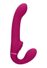 Shots Toys SHOTS VIVE Ai Dual Vibrating-Air Wave Tickler Strapless Strapon Pink