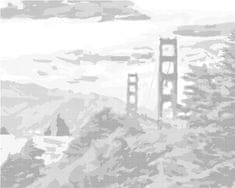 ZUTY Tečkování - SAN FRANCISCO 40x50 cm bez rámu a bez vypnutí plátna