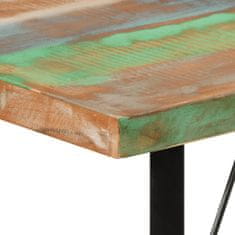 Greatstore Barový stůl 110x55x107 cm masivní recyklované dřevo a železo